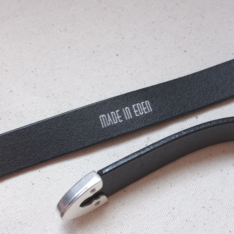 Western Leather Belt - Black