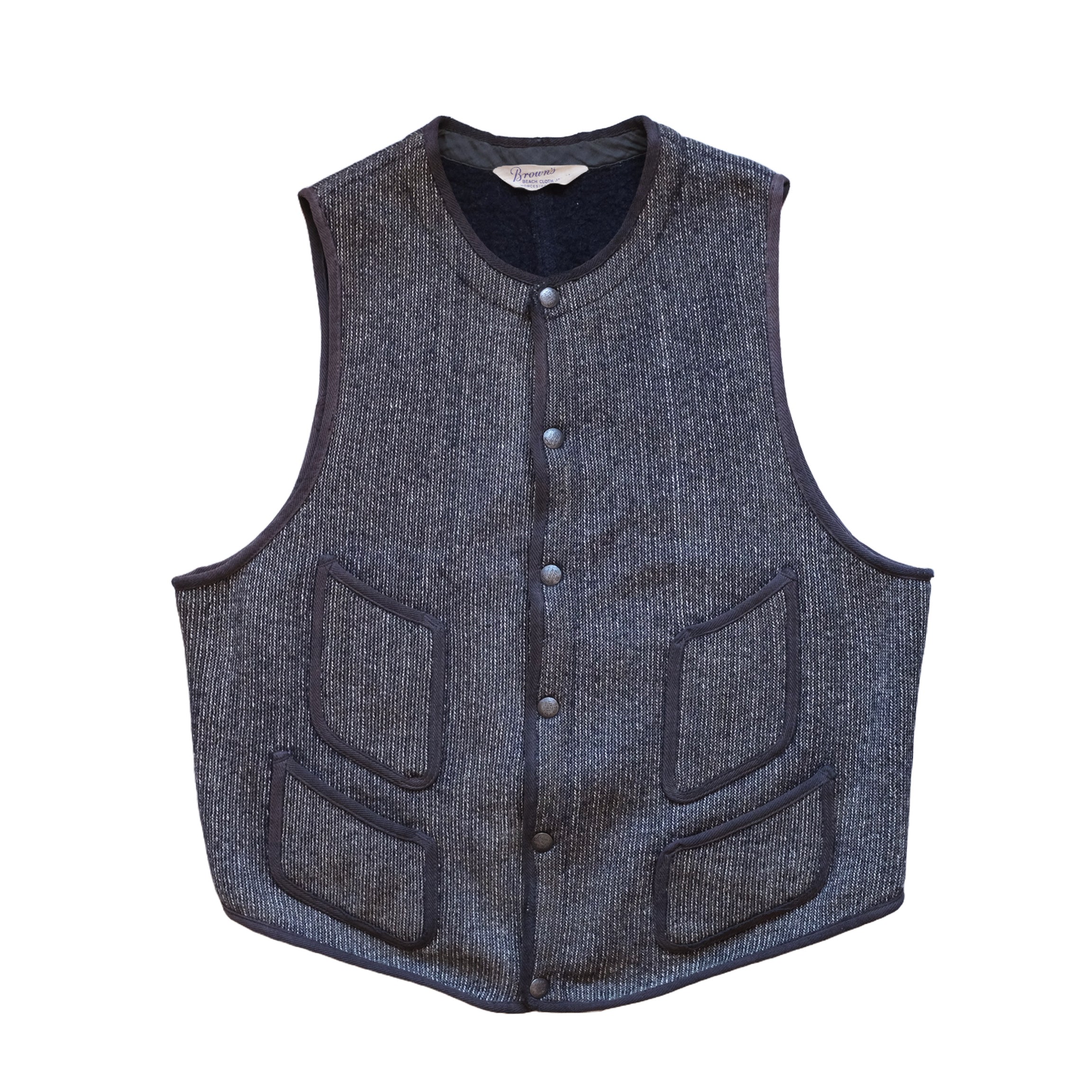 Brown's Beach 1940-50's Vest – Made In Eden