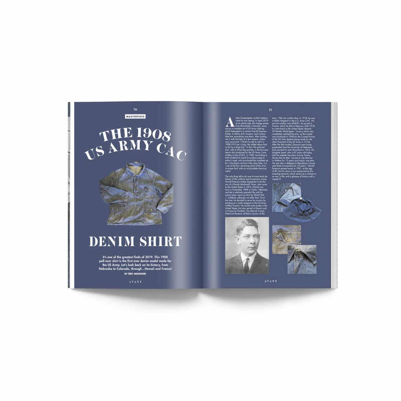 Avant Magazine vol.2 vintage american militaria denim shirt daisy mae hat