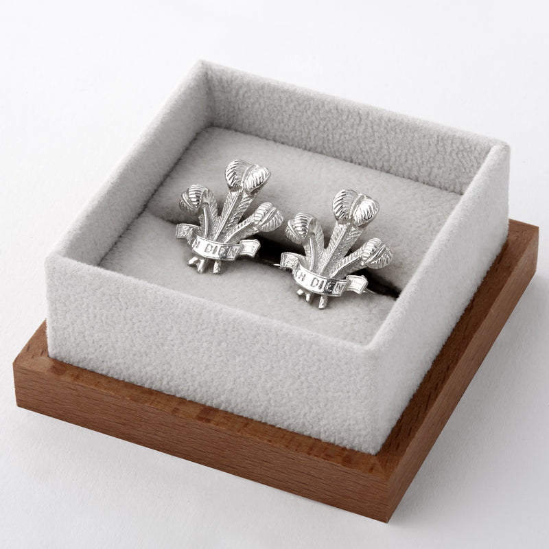 Prince of Wales 925 Silver Cufflinks