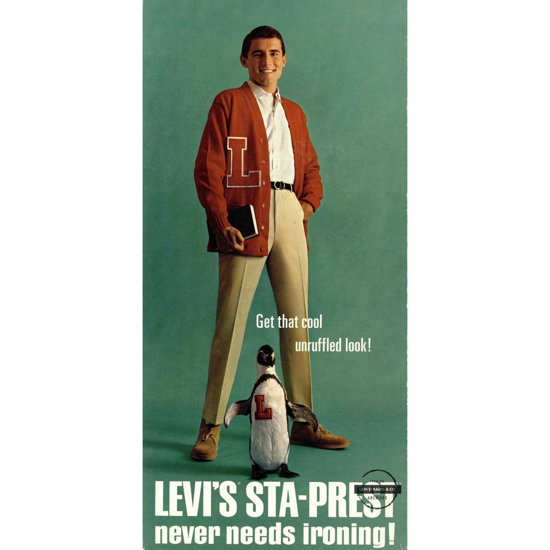 Original Levi's 1960's Deadstock Sta-Prest Chino W31 L32 – Made In