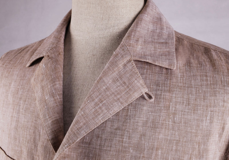 Walking Dapper specials linen safari jacket camp loop