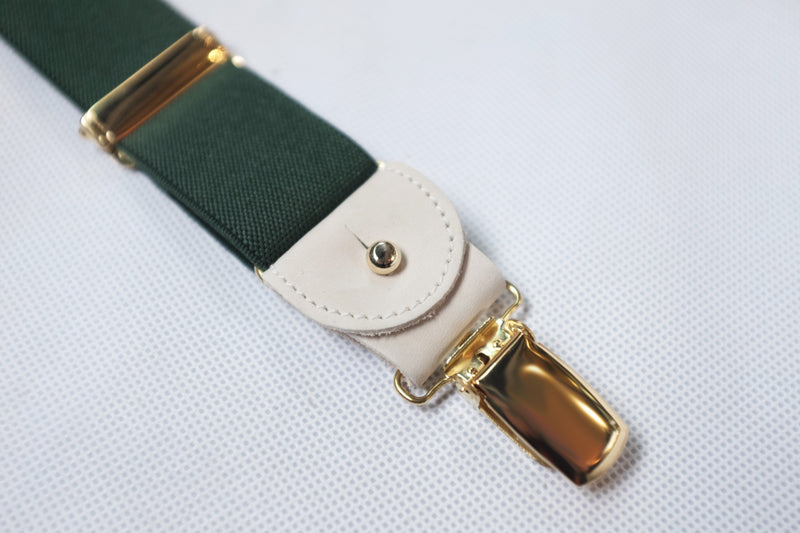 albert thurston braces suspenders walking dapper hong kong gold clips forest green 吊帶 香港