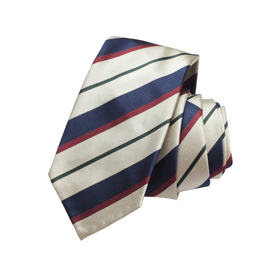 f.marino napoli handmade silk 7 fold ties regimental