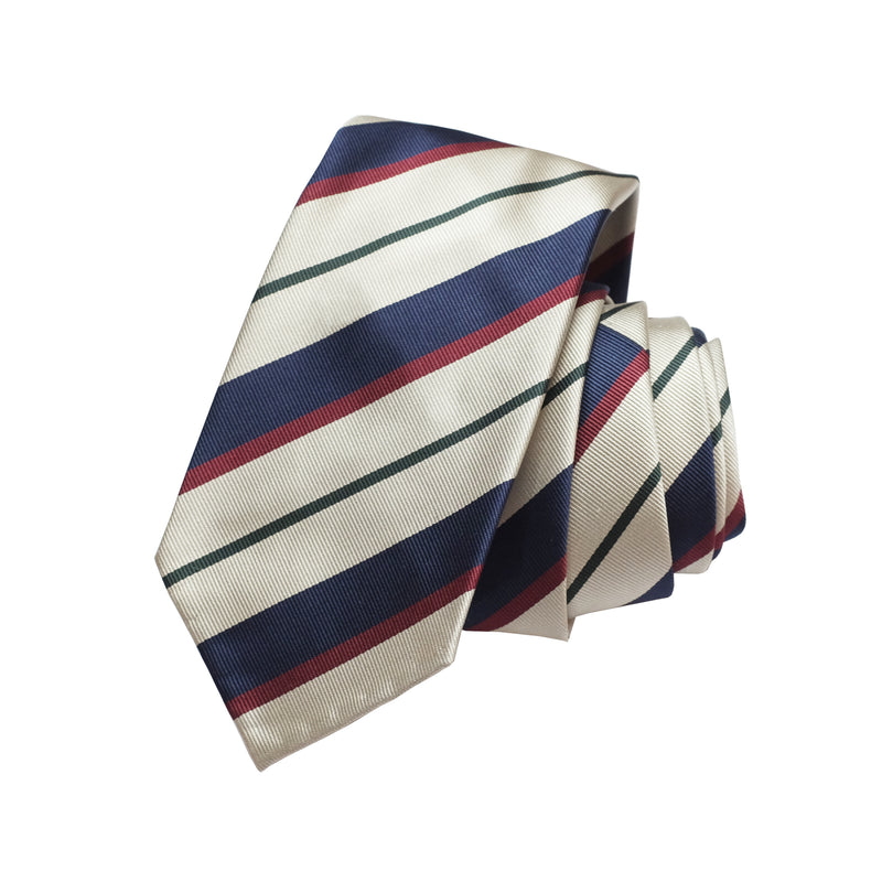 f.marino napoli handmade silk 7 fold ties regimental