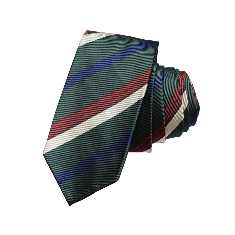 f.marino napoli handmade silk 7 fold ties regimental