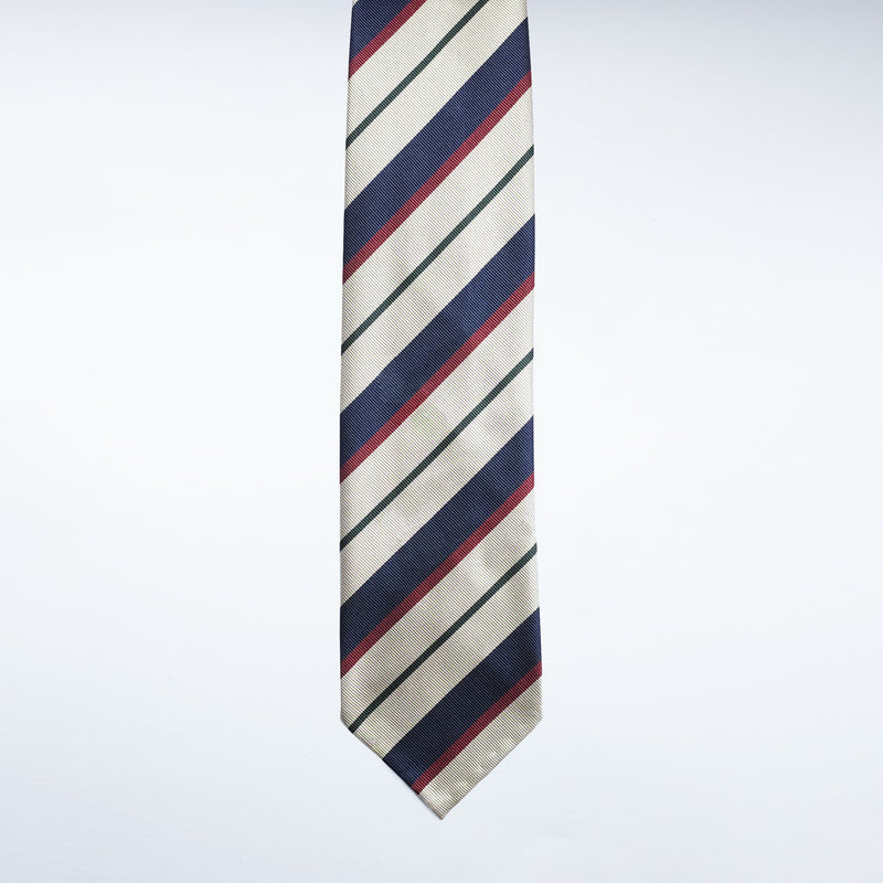 f.marino napoli handmade silk 7 fold ties regimental