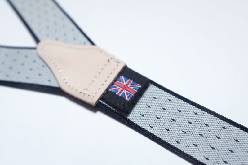 albert thurston braces suspenders walking dapper hong kong navy polka dots made in england吊帶 香港