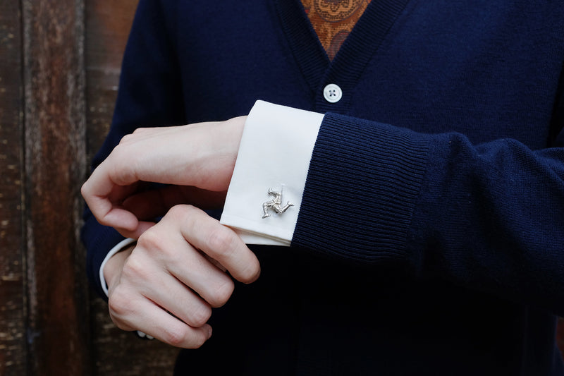 Isle of Man 925 Silver Cufflinks