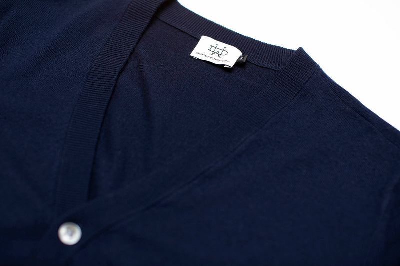 Navy Cardigan made from Jemala®