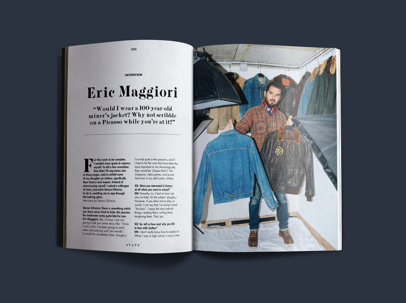 Avant Magazine Collection vintage french american workwear military Eric Maggiori