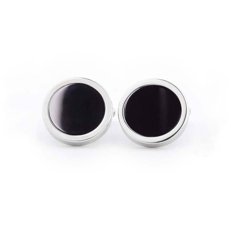 Natural Black Stone Cufflinks