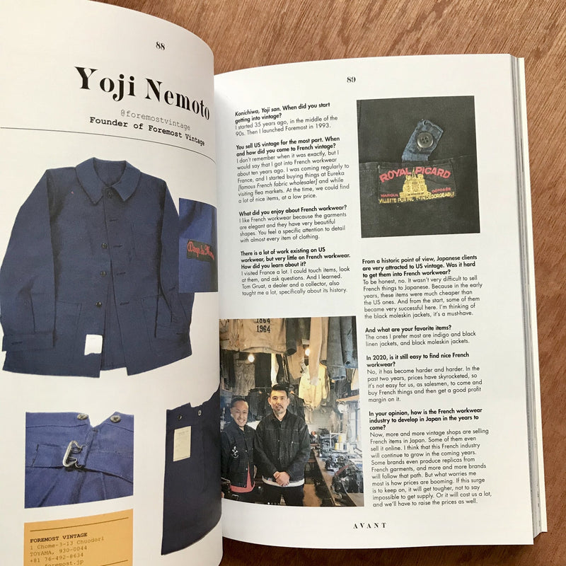 Avant Magazine vol.3 vintage french workwear yoji nemoto