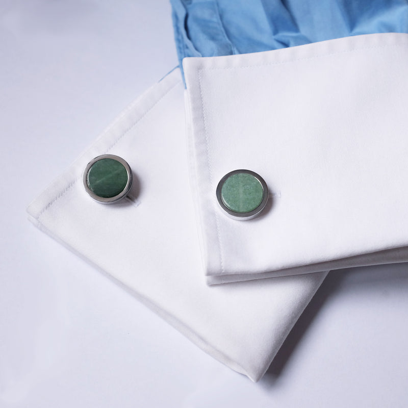 Natural Aventurine Cufflinks