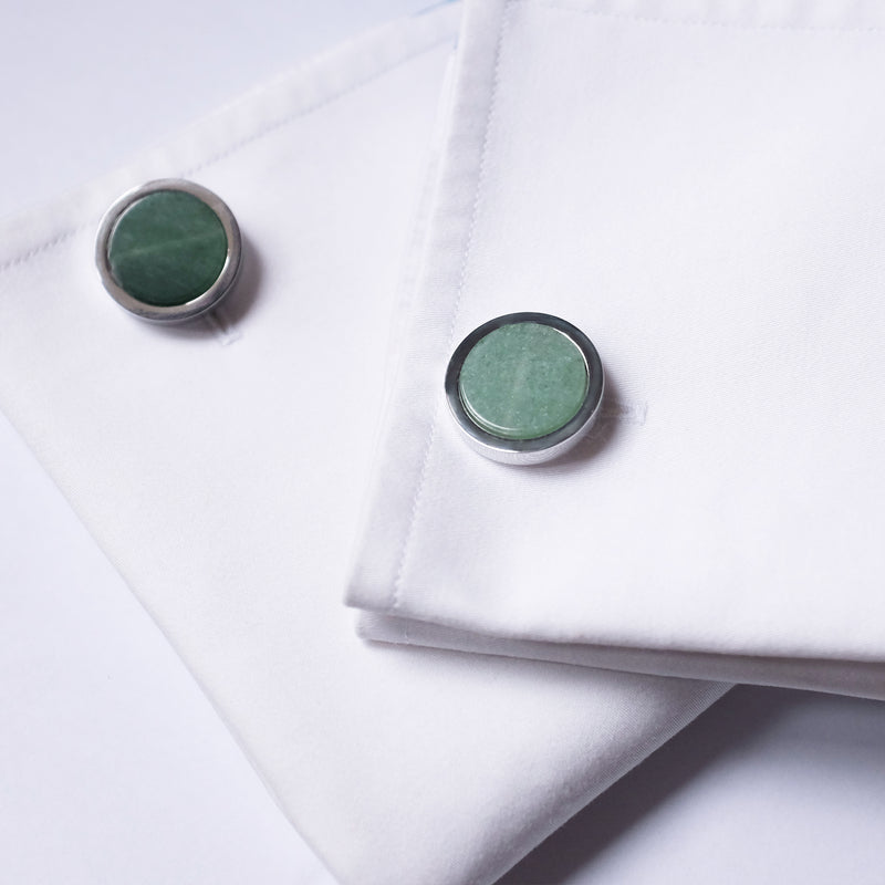 Natural Aventurine Cufflinks